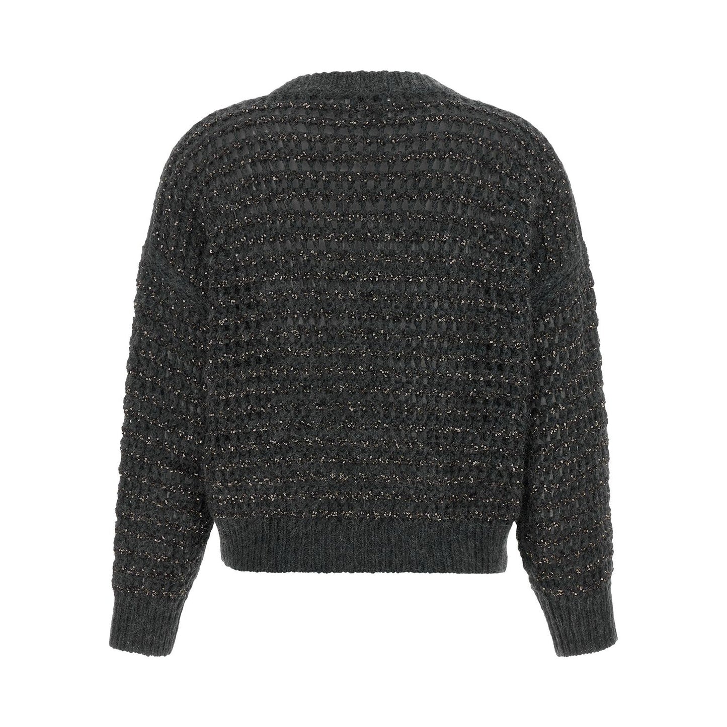 Brunello Cucinelli Gray Elastane Cardigan