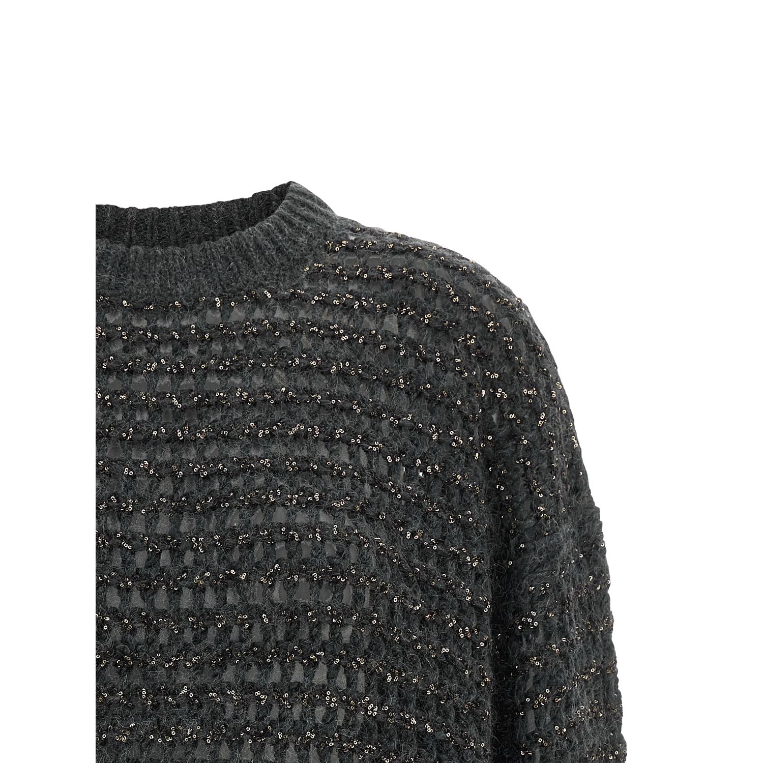 Brunello Cucinelli Gray Elastane Cardigan