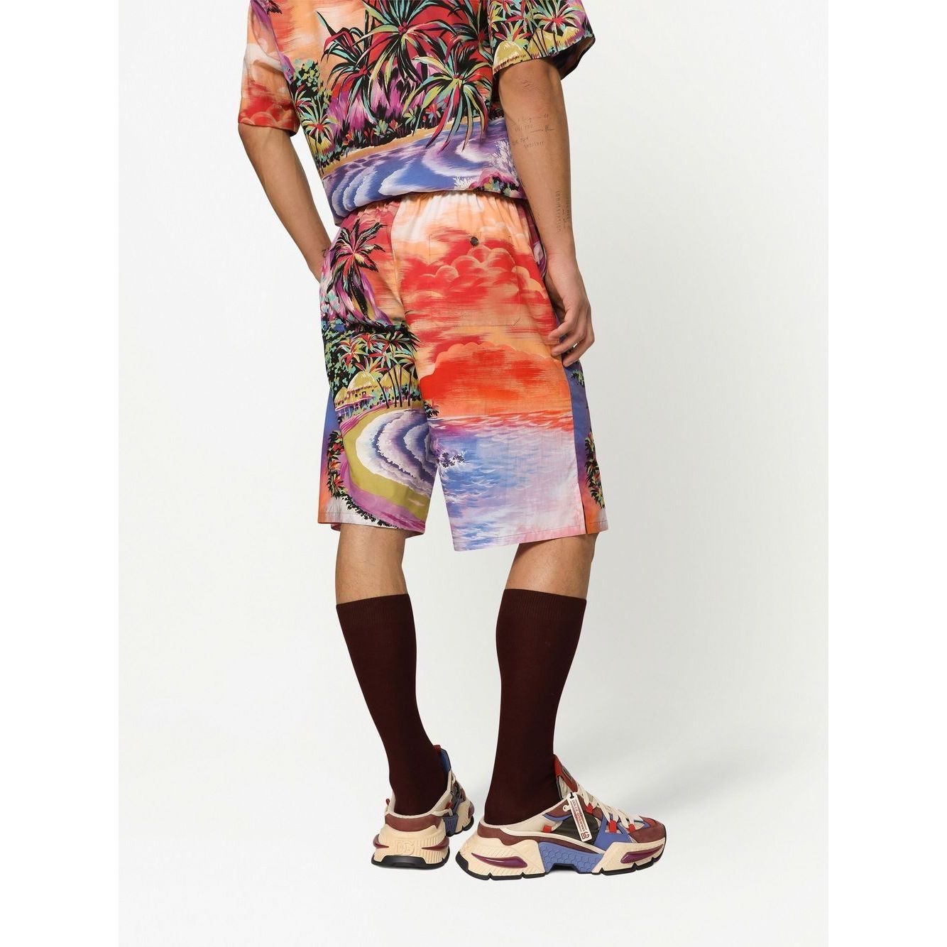 Dolce & Gabbana graphic-print bermuda shorts