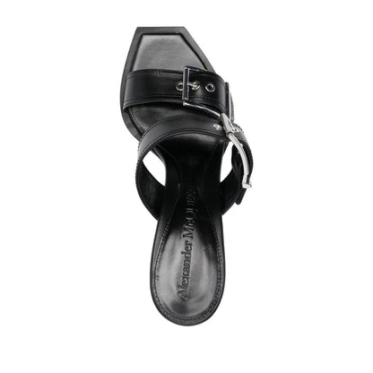 Alexander McQueen 100mm Buckled Leather Sandals Sandals