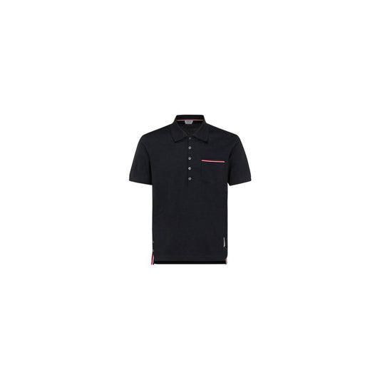 Thom Browne Gray Cotton Polo Shirt