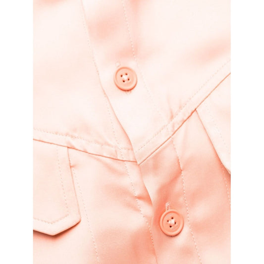 Off White twist-detail shirt dress OWDG001S23FAB0013300