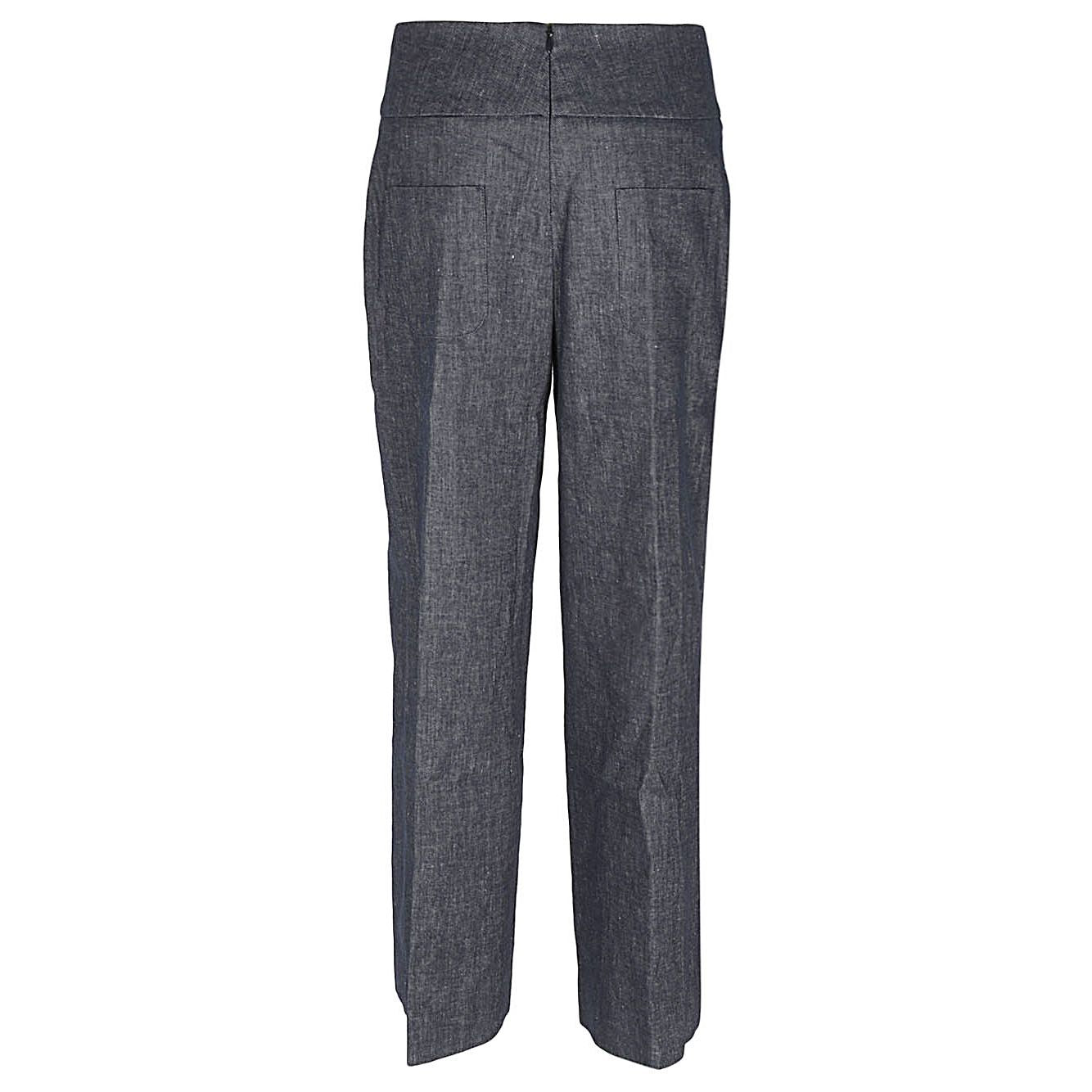 Via Masini 80 Trousers Blue Trousers