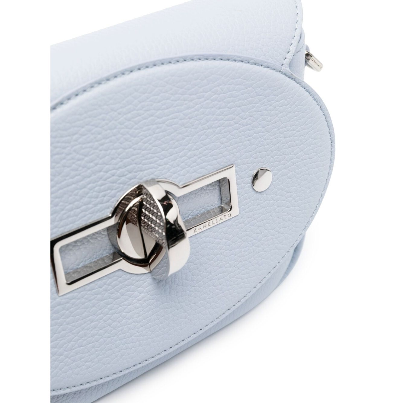 Front view with bag zipped and handles upright.