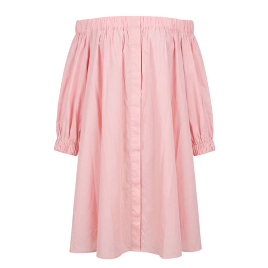 Trussardi Jeans Pink Cotton Women Dress