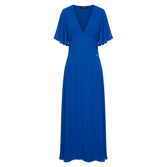 Trussardi Jeans Blue Polyester Women Dress