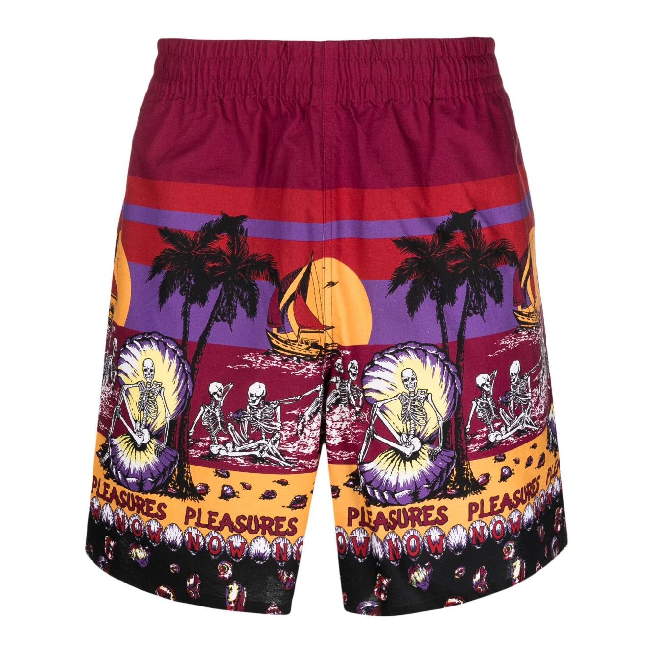 Pleasures Shorts Bordeaux
