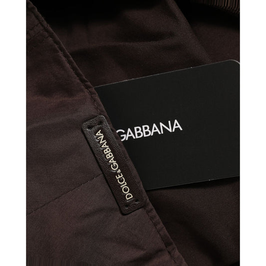 Dolce & Gabbana Men Brown Cotton Newsboy Capello Cabbie Hat
