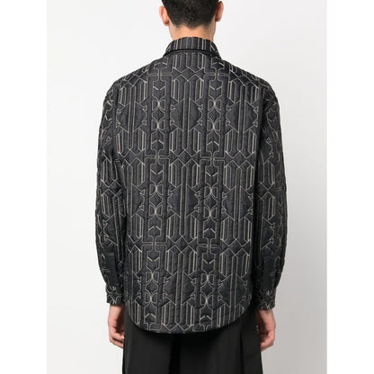 Palm Angels Shirts Grey Shirts