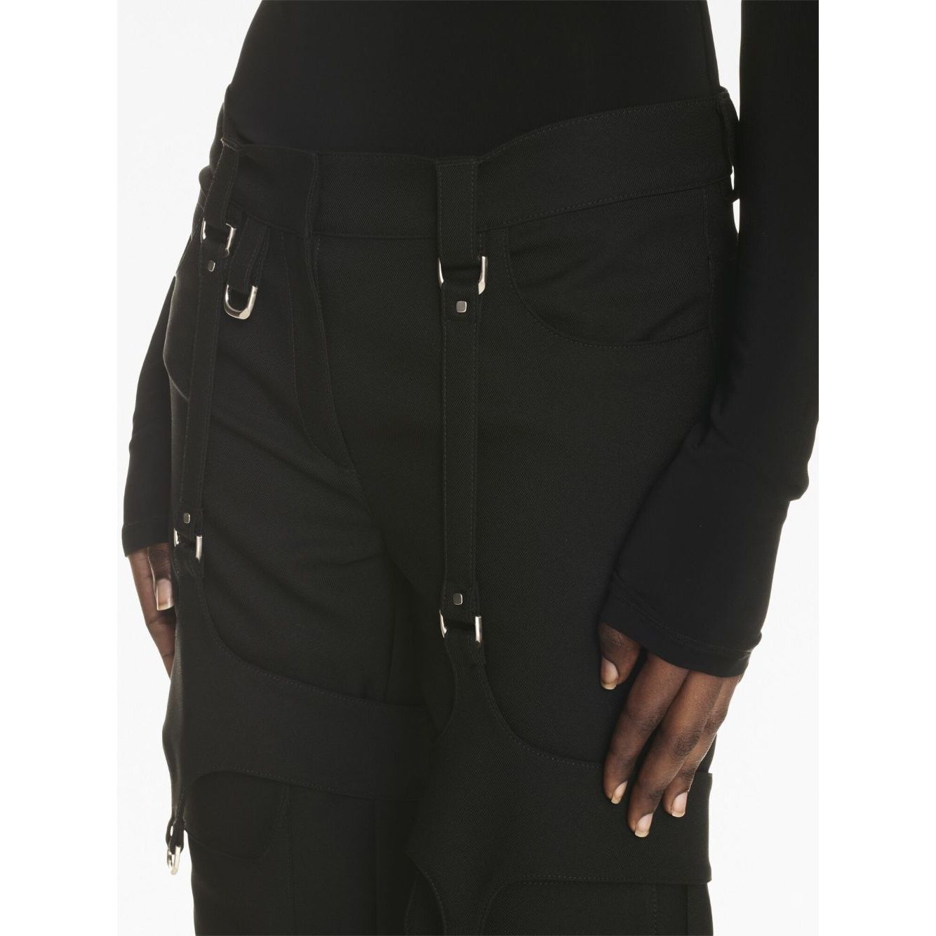 Off White Cargo with buckle Trousers