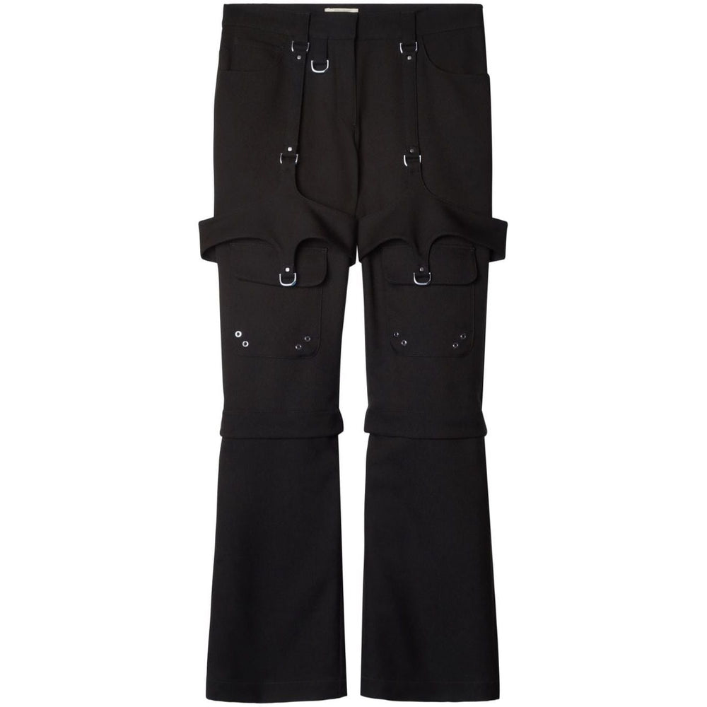 Off White Cargo with buckle Trousers