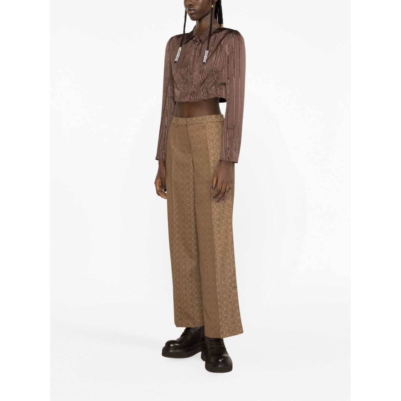 MARINE SERRE Trousers Beige Trousers