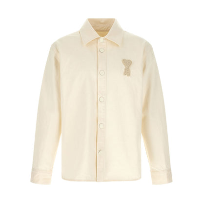 Ami Paris Beige Cotton Blouse