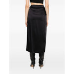 Erika Cavallini Semi-Couture Skirts Black E3WS04LORYANY69