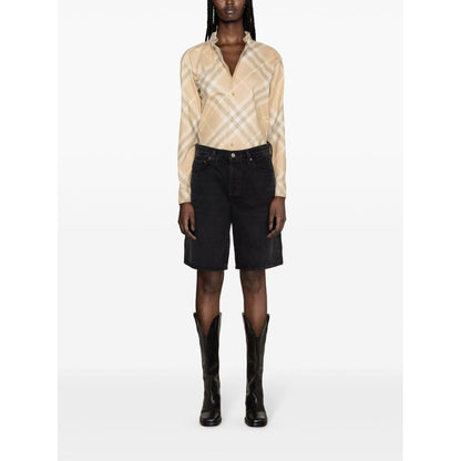 Burberry check motif shirt Shirts