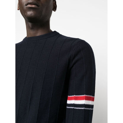 Thom Browne Sweaters Blue Topwear