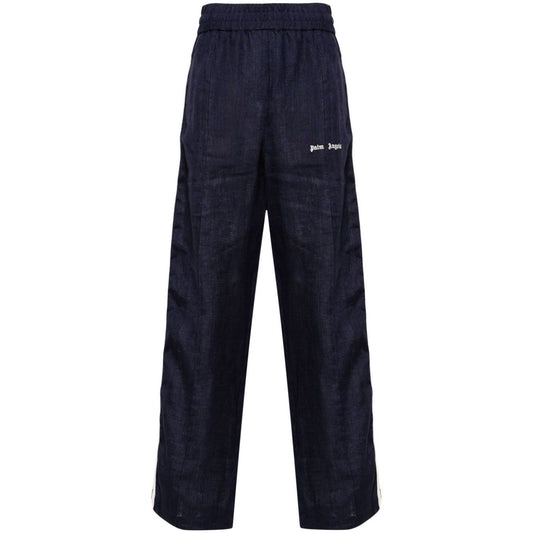 Palm Angels Trousers Blue Trousers