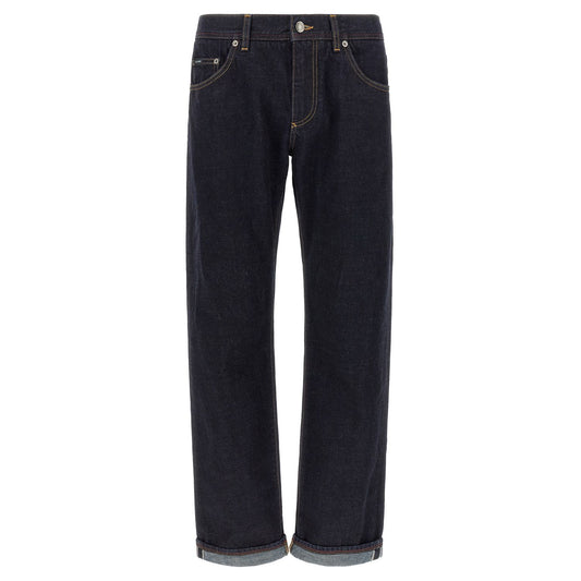Dolce & Gabbana Blue Cotton Jeans Denim