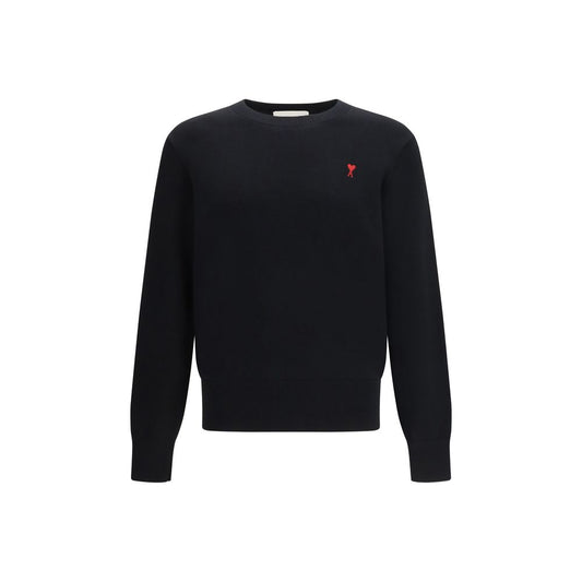 Ami Paris Black Cotton Sweatshirt