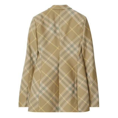 Burberry checked tailored single-breasted blazer