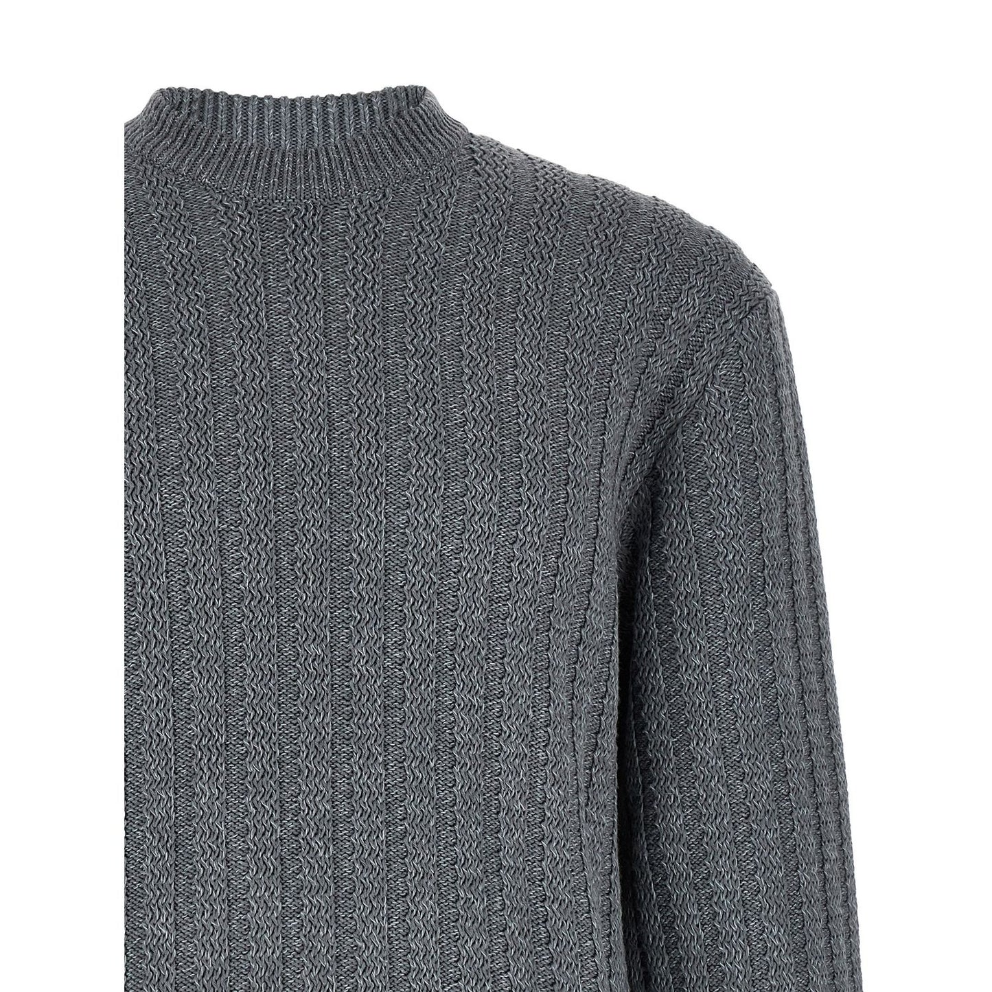Hugo Boss Gray Cotton Cardigan