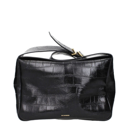 Jil Sander Black Leather Crossbody Bag