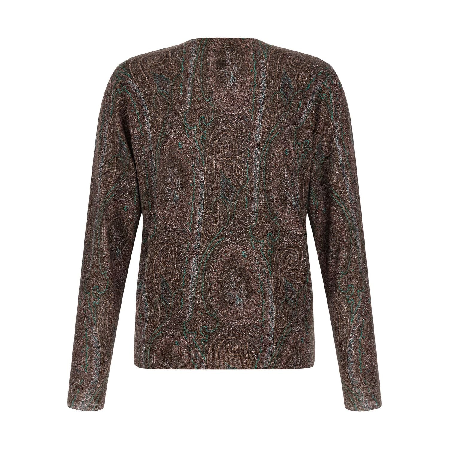 Etro Bordeaux Silk Cardigan