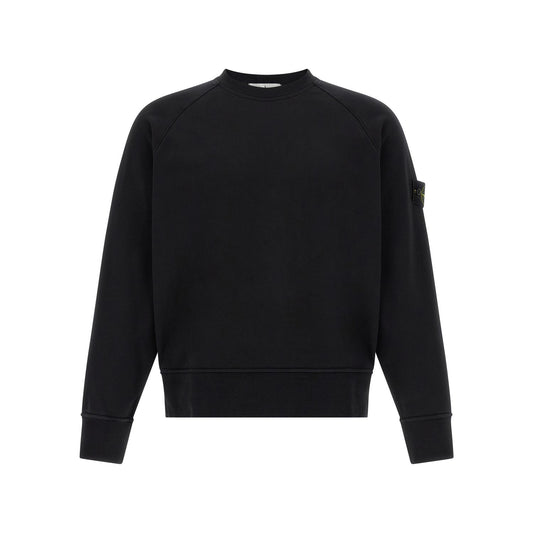 Stone Island Black Cotton Sweatshirt