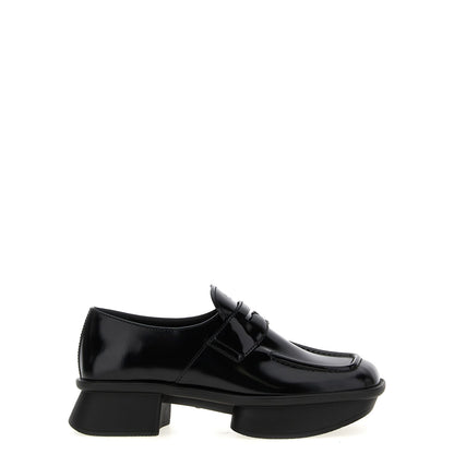 Prada Black Calfskin Slip-On Loafers