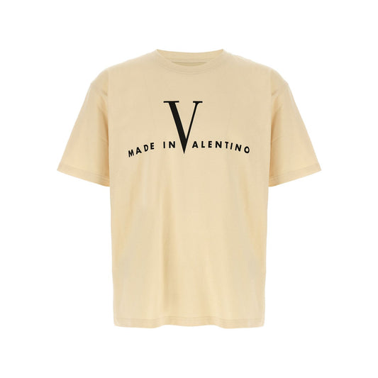 Valentino Garavani Beige Cotton T-Shirt