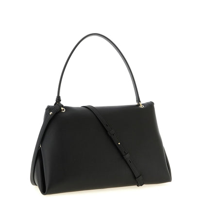 Ferragamo Black Calfskin Shoulder Bag