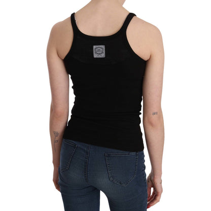 PINK MEMORIES Black Sleeveless Spaghetti Strap Blouse