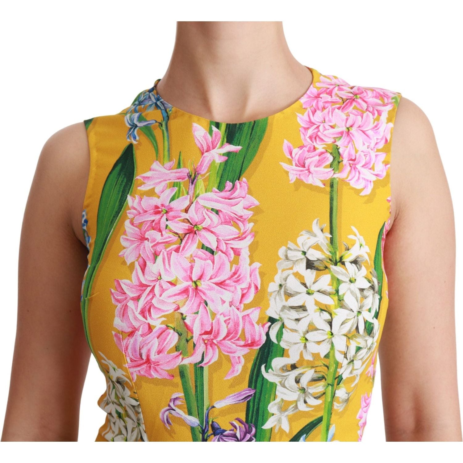 بلوزة Dolce &amp; Gabbana Sunshine Floral Crewneck بدون أكمام