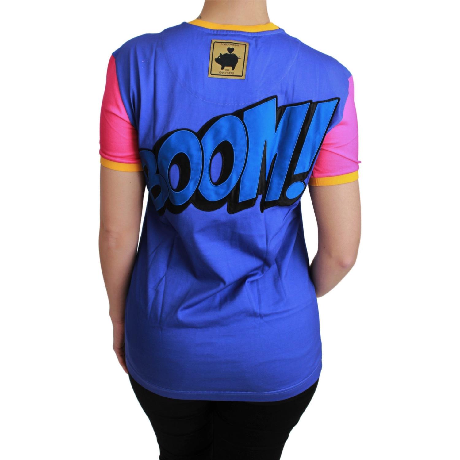 تي شيرت Dolce &amp; Gabbana Chic Crewneck من القطن مع شعار Supergirl