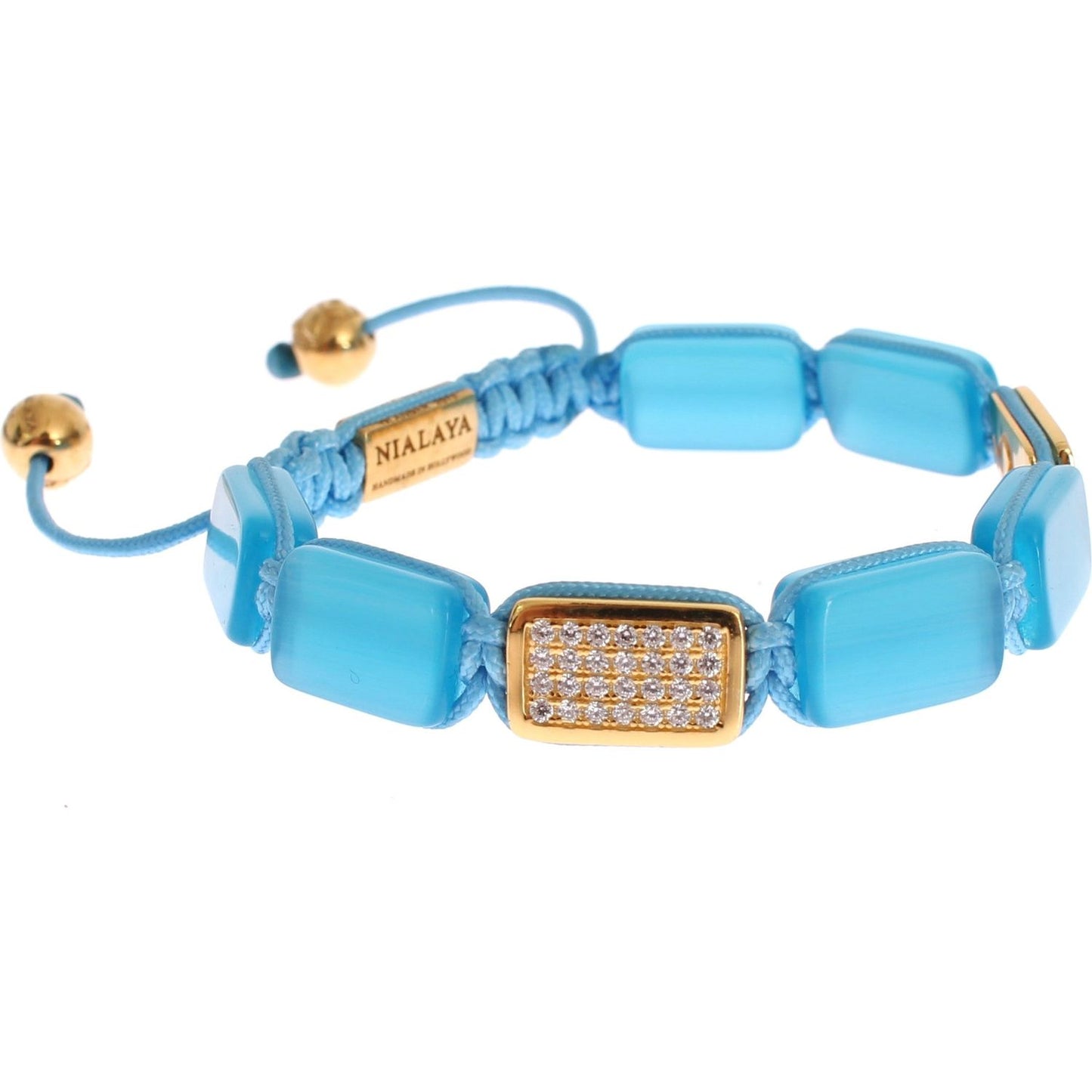Nialaya CZ Opal 18K Gold 925 Bracelet Bracelet