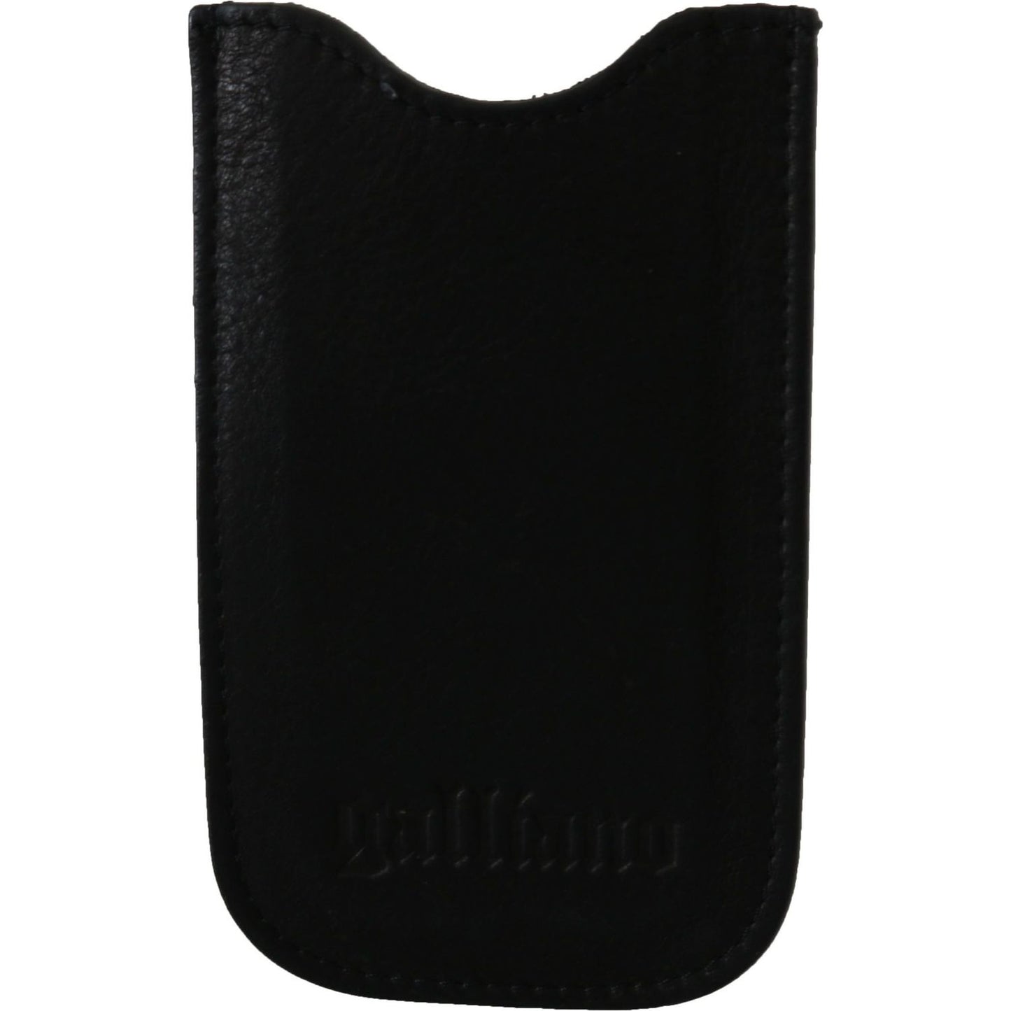 John Galliano Black Leather Multifunctional Men ID Bill Card Holder Wallet VAS8846