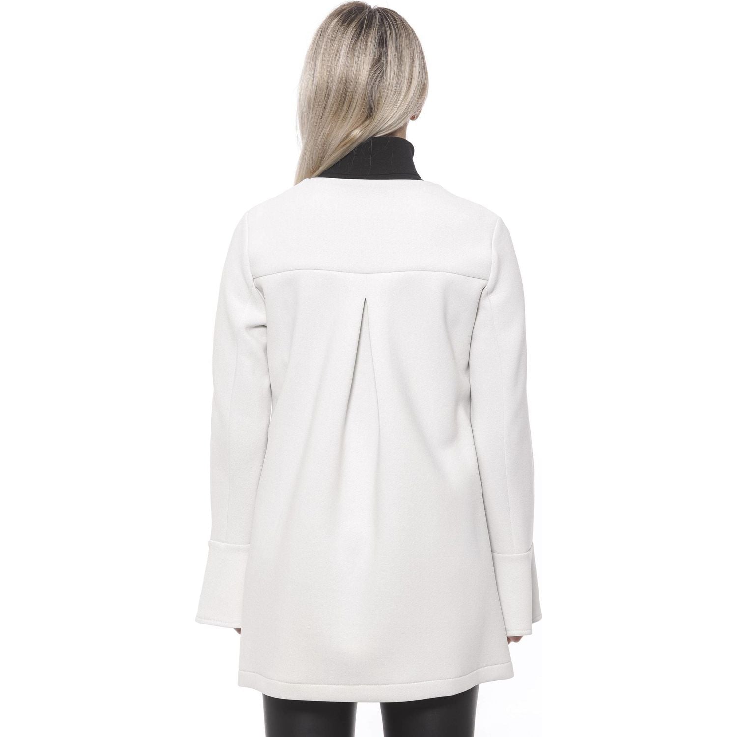 19V69 Italia White Neoprene Jacket & Coat