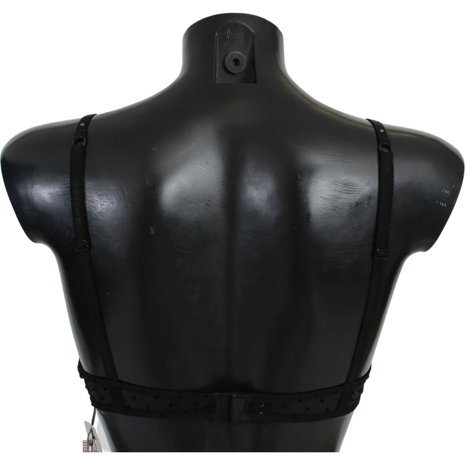 حمالة صدر روبرتو كافالي أنيقة من الدانتيل باللون الأسود