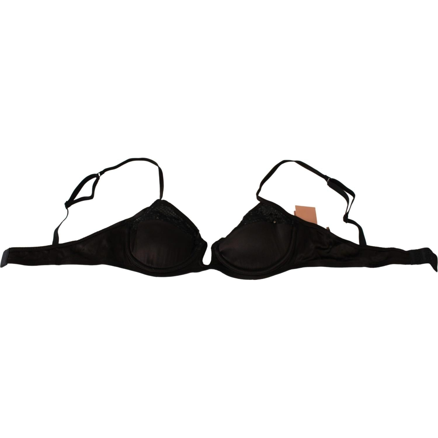 حمالة صدر Balconette بنية مطرزة من Ermanno Scervino