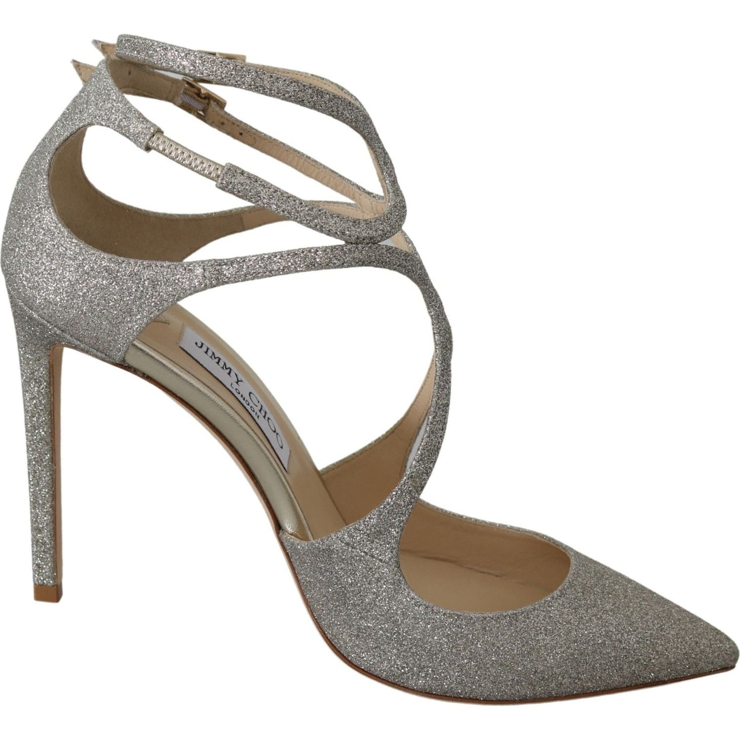 Jimmy Choo Platinum Ice Lancer Leather Pumps - Elegance Refined 190888892610