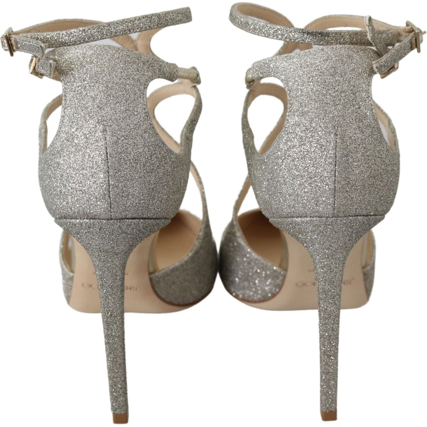 Jimmy Choo Platinum Ice Lancer Leather Pumps - Elegance Refined 190888892610