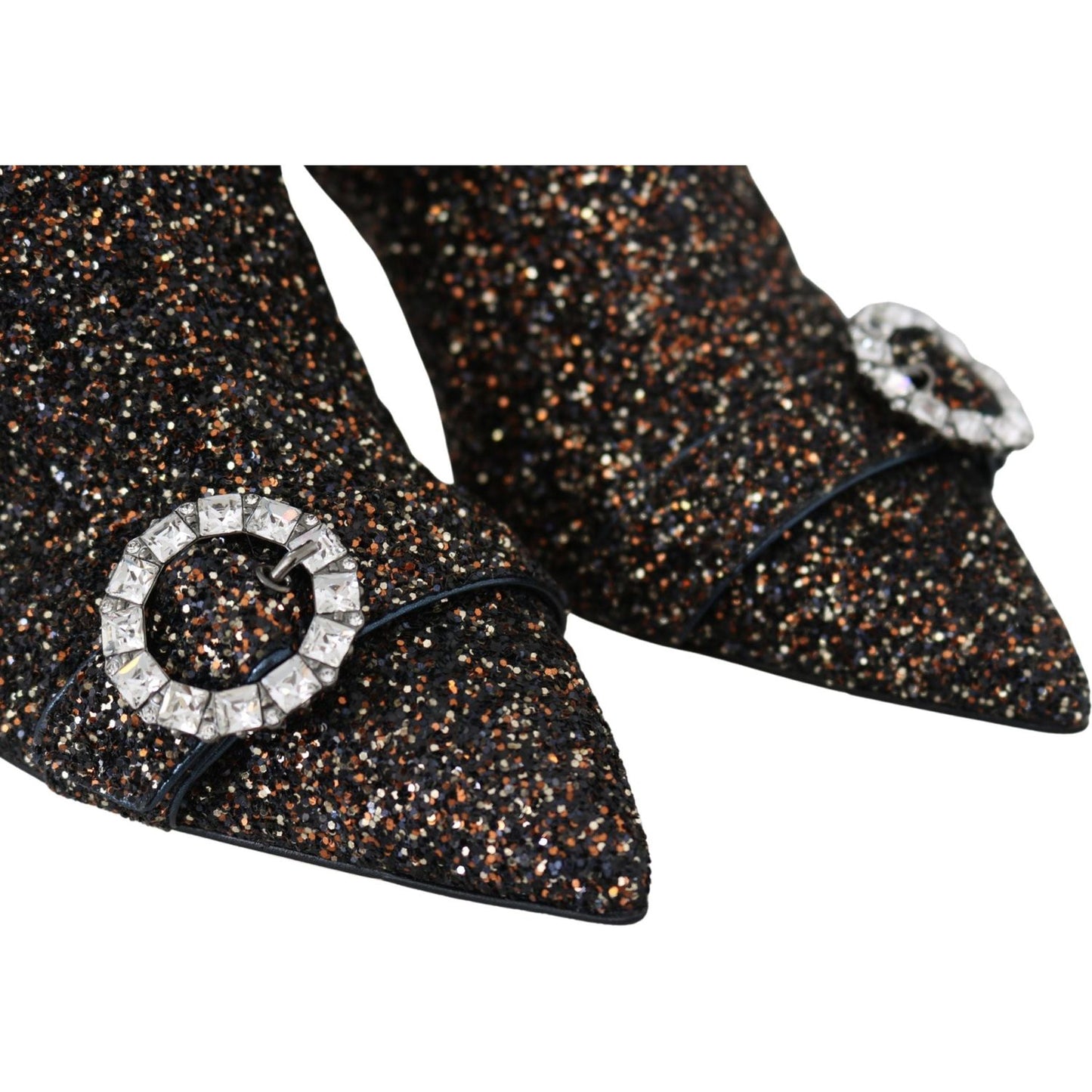 Jimmy Choo Amethyst Mix Hanover Heeled Glitter Boots 192954725846
