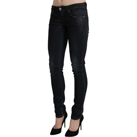 Acht Blue Washed Low Waist Skinny Denim Slim Trouser PAN71224-26