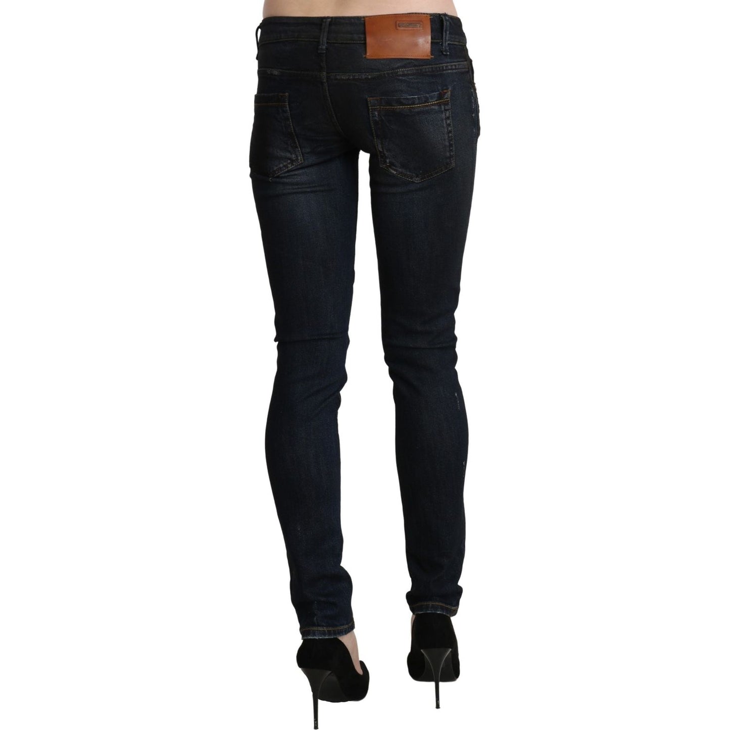 Acht Blue Washed Low Waist Skinny Denim Slim Trouser PAN71224-26