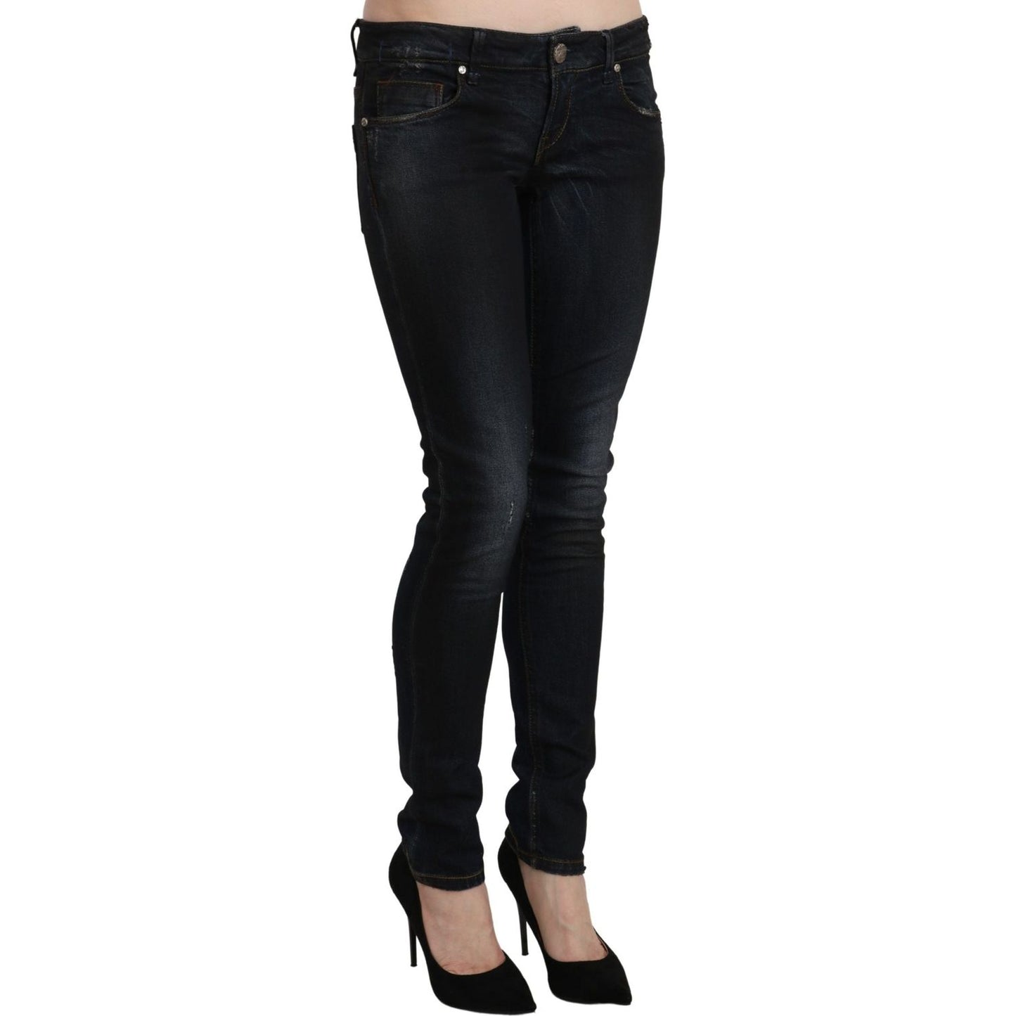Acht Blue Washed Low Waist Skinny Denim Slim Trouser PAN71224-26