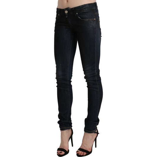 Acht Black Washed Low Waist Skinny Denim Jeans PAN71228-26