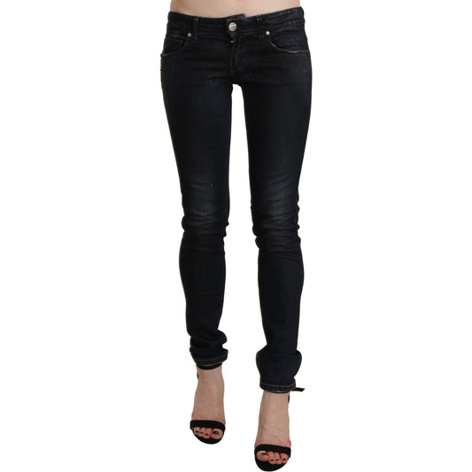 Acht Black Washed Low Waist Skinny Denim Jeans PAN71228-26