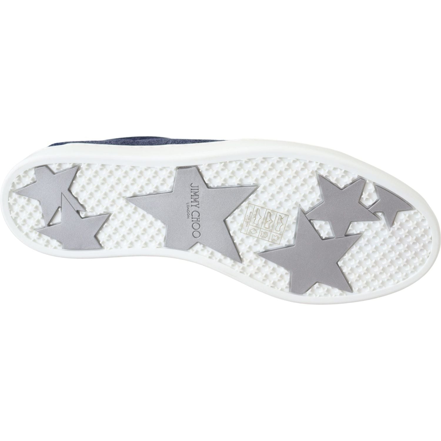 حذاء جيمي تشو شيك سهل الارتداء من قماش الدنيم الأزرق