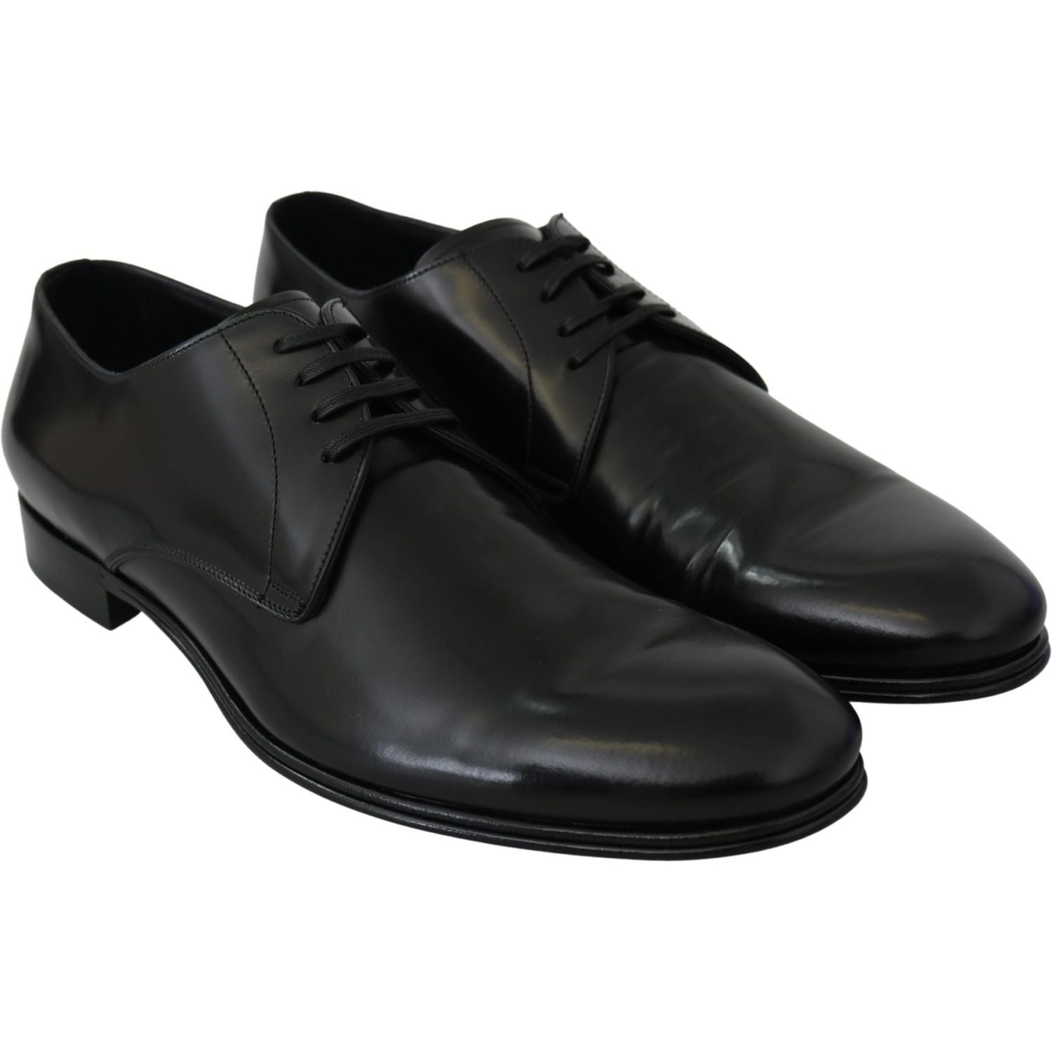Dolce & Gabbana Derby Napoli Black Leather Dress Formal Shoes