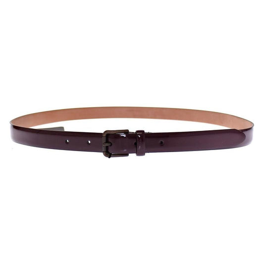 Dolce & Gabbana Purple Leather Logo Cintura Gürtel Belt GSB10276-75